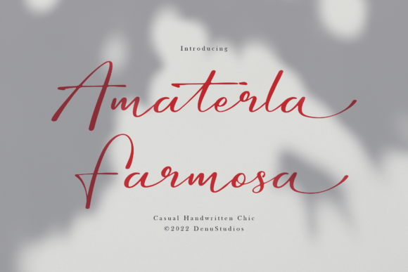Amaterla Farmosa Font: A Script for Effortless Branding