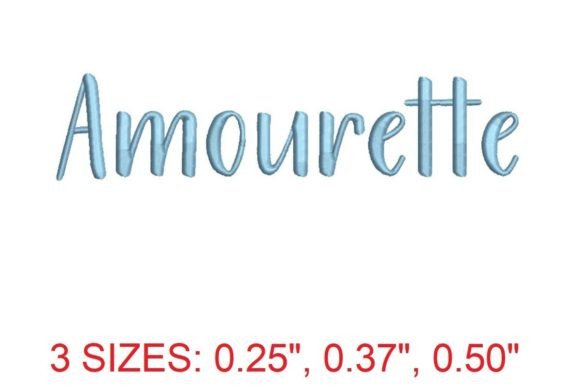 Amourette Embroidery Font for Elegant Designs