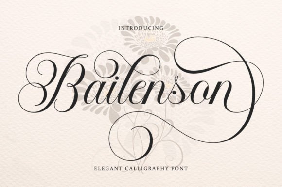 Bailenson Font: Italian-Inspired Elegance for Classic Design Projects