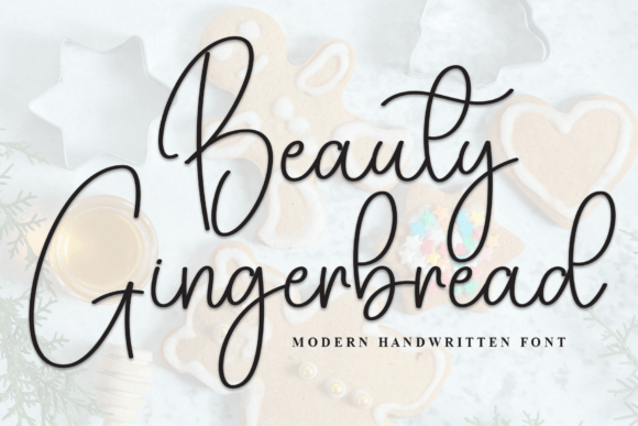 Beauty Gingerbread Font: A Handwritten Script for Elegant and Heartfelt Design