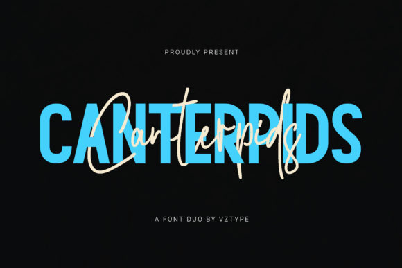 Canterpids Font Duo: Elevate Your Visual Brand with Script and Display Harmony