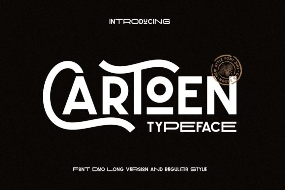 Cartoen Font Duo: A Versatile Vintage Typeface for Modern Creative Projects