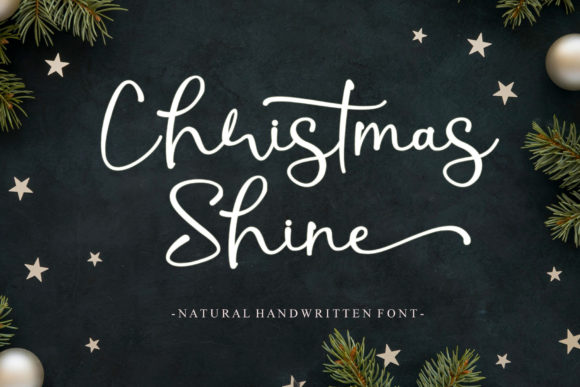 Christmas Shine: A Refined Script Font for Modern Design Projects