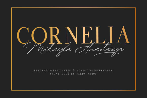 Cornelia Font Duo: Two Typefaces Designed to Work in Perfect Harmony