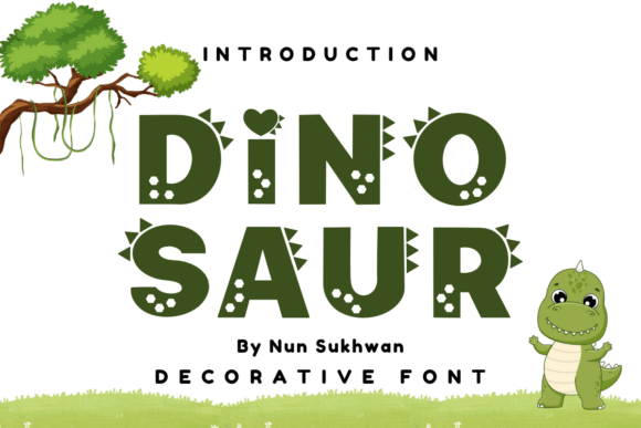 Dinosaur Font – A Playful Typeface for Prehistoric Creativity