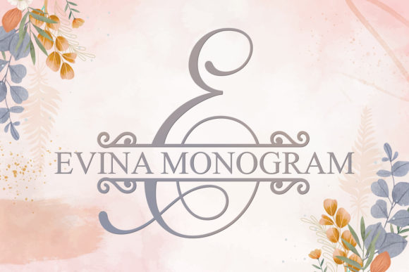 Evina Monogram Font: A Delicate Typeface for Elegant Design Work