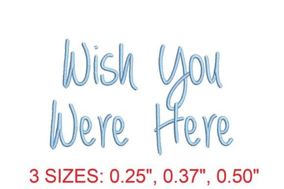 Exploring the Nostalgic Appeal of the Wish You Were Here Embroidery Font
