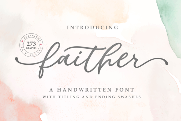 Faither Font: A Graceful Script for Modern Design Needs