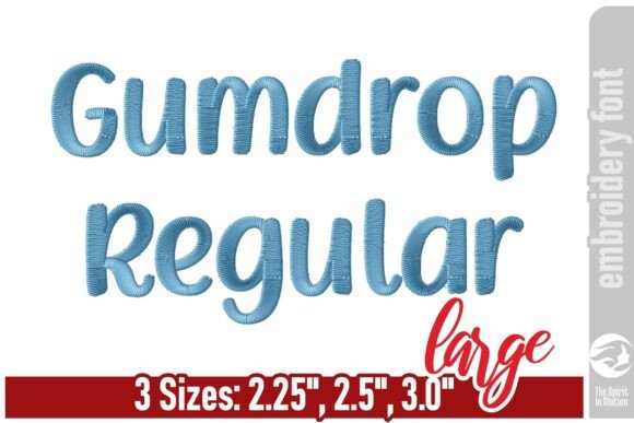 Gumdrop Font: Playful Embroidery for Designers
