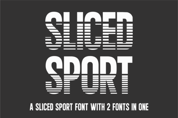JP Sliced Sport Font: Bold Display Type for Creatives