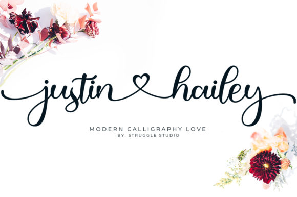 Justin Hailey Modern Font: Where Calligraphic Grace Meets Contemporary Design