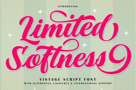 Limited Softness Font: A Script Typeface for Authentic and Elegant Design