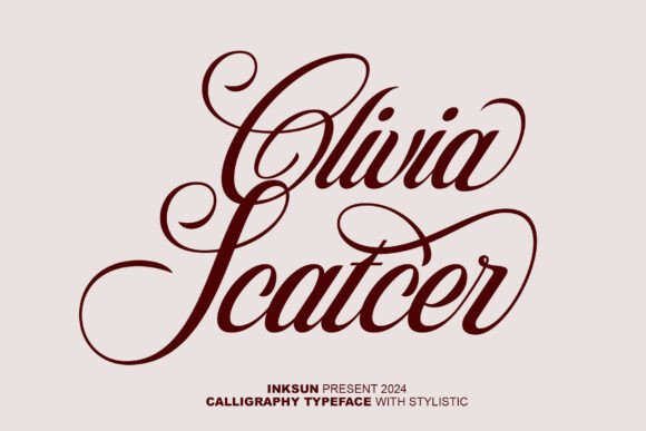 Olivia Scatcer Font: Where Calligraphy Meets Modern Luxury