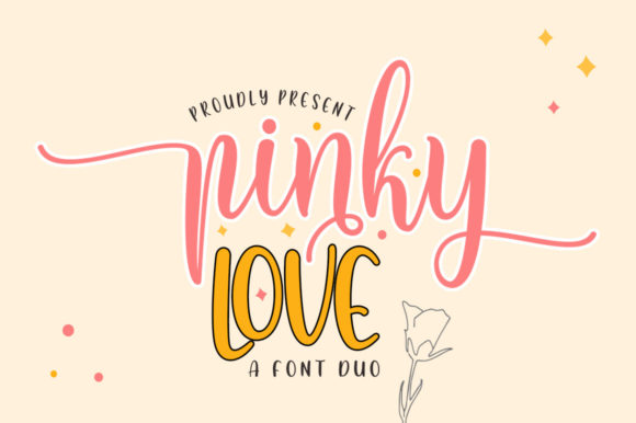 Pinky Love Font Duo: A Handwritten Typeface with Two Distinct Personalities