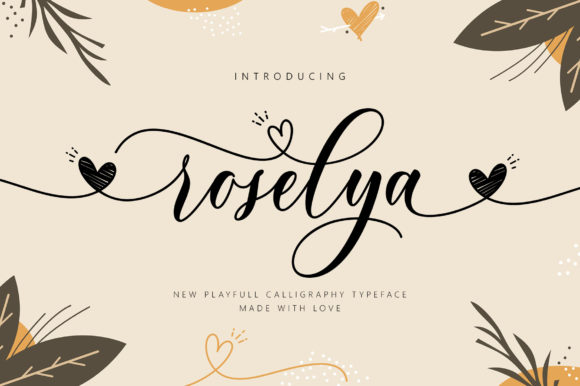 Roselya Script: A Romantic Calligraphy Typeface