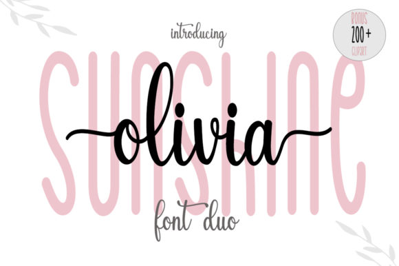 Sunshine Olivia: A Duo Font That Brings Life and Movement to Your Designs